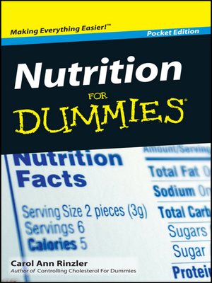 cover image of Nutrition For Dummies